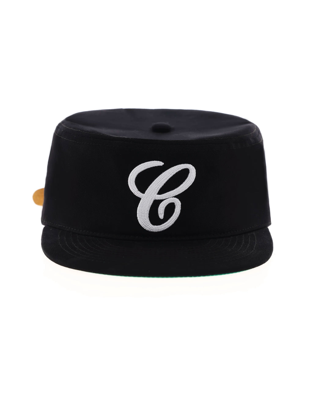 6CRAYON Houndstooth Cotton Flat Top Embroidered Baseball Cap