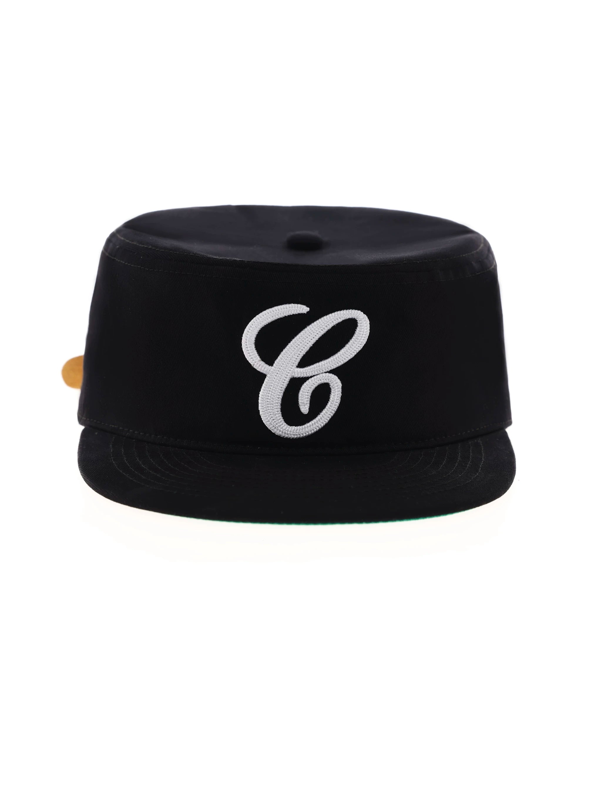 6CRAYON Houndstooth Cotton Flat Top Embroidered Baseball Cap