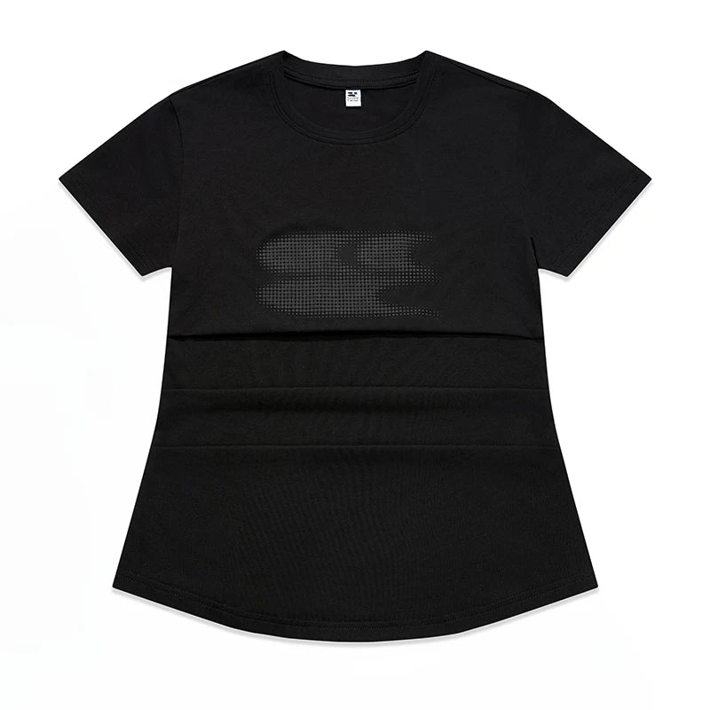 Crying Center Three-Color Gradient Cool-Touch Fitted Tee