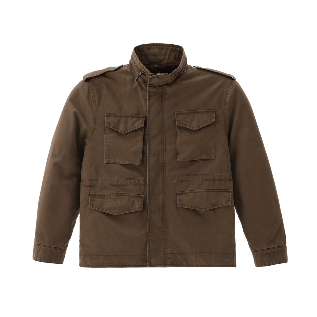 ZOZOFOREST Velvet Heavy Industry Stand-up Collar Mountain Carving Jacket
