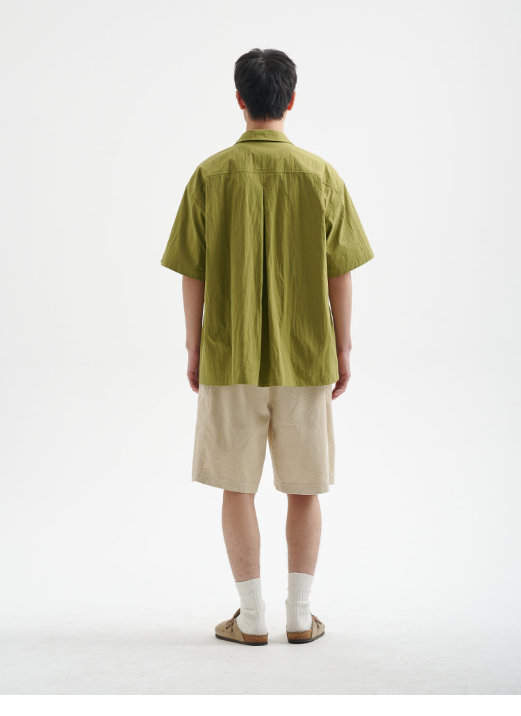 BUTTBILL 25SS Japanese Vintage Tooling Short Sleeve Shirt