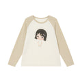 KANO Striped Color-Block Raglan Long-Sleeve Tee
