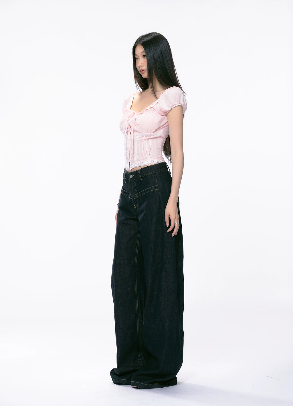 WITHMIN Sexy Shoulder Waist Pure Lust Tee
