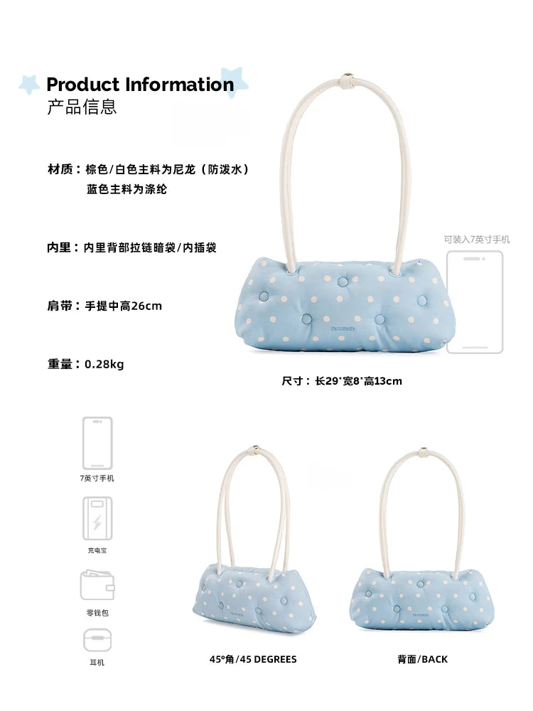 VANWALK Magnetic Snap Faux Leather Baguette Bag
