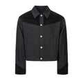 Esaias Rune Embroidered Canvas Cropped Jacket