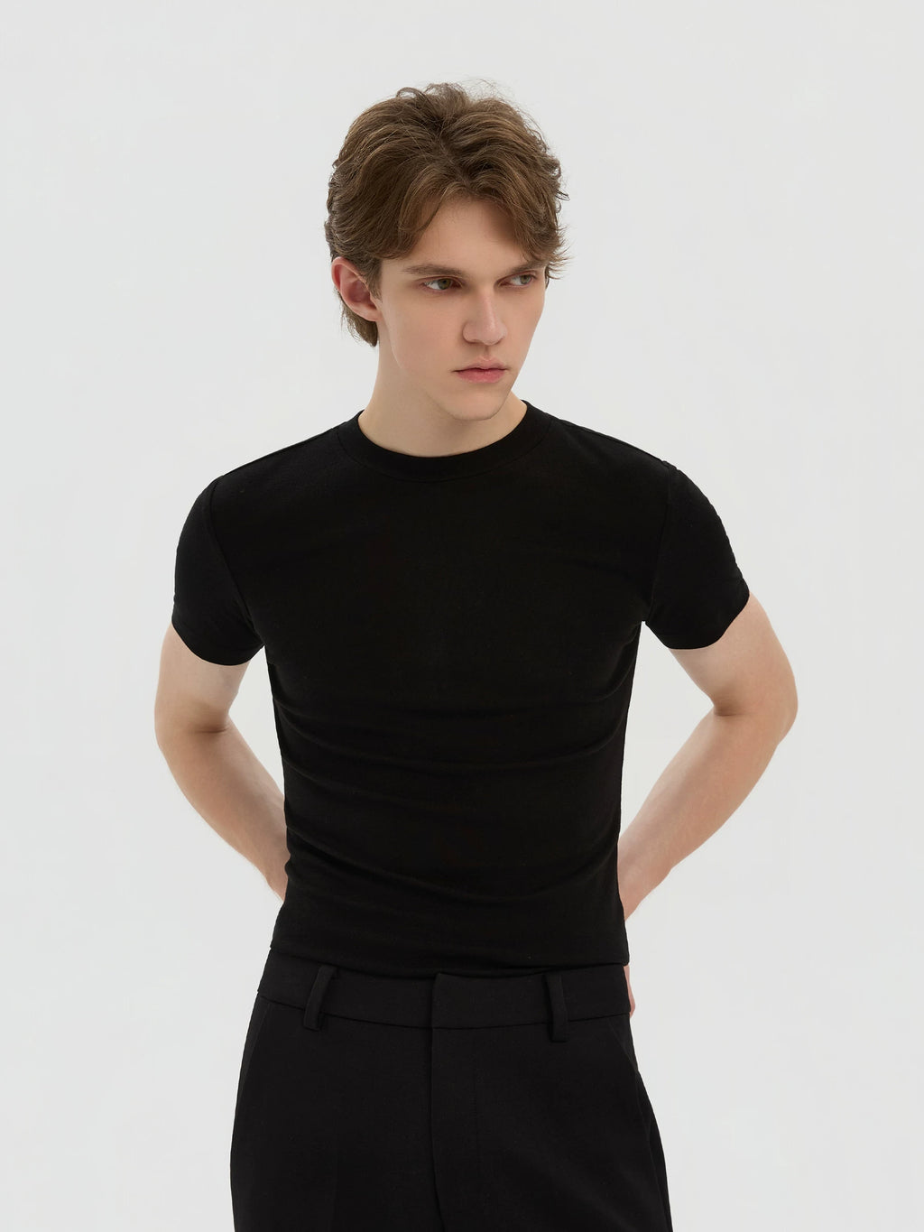 Azure Lisseur Slim Fit Breathable Wool-Blend Tee