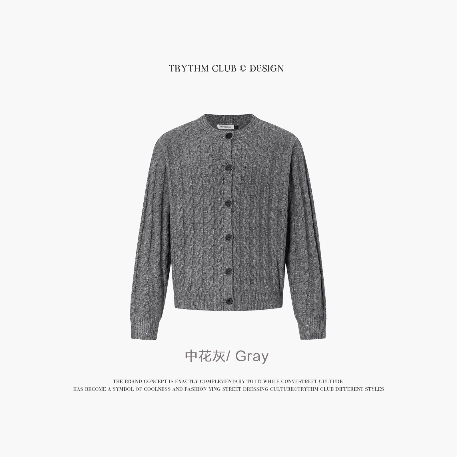 TRYTHMCLUB Vintage Knitted Wool Sweater