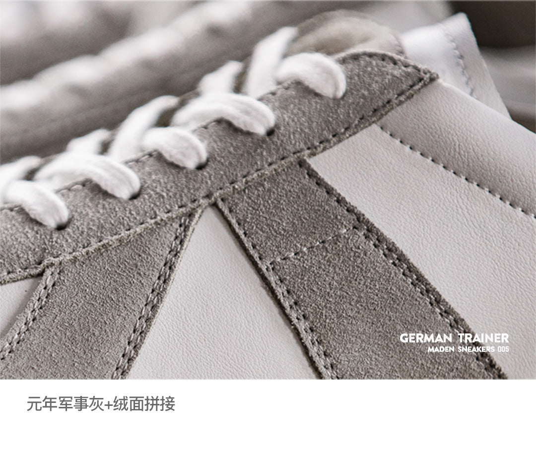 MADEN Lightweight Cow Suede Lace-Up Training Sneaker