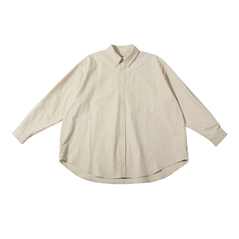 NOEARS Loose Lapel Long Sleeve Shirt