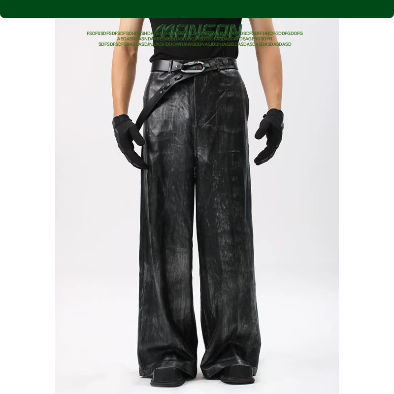 NUndeFineD Gradual Change Short Leather Jacket