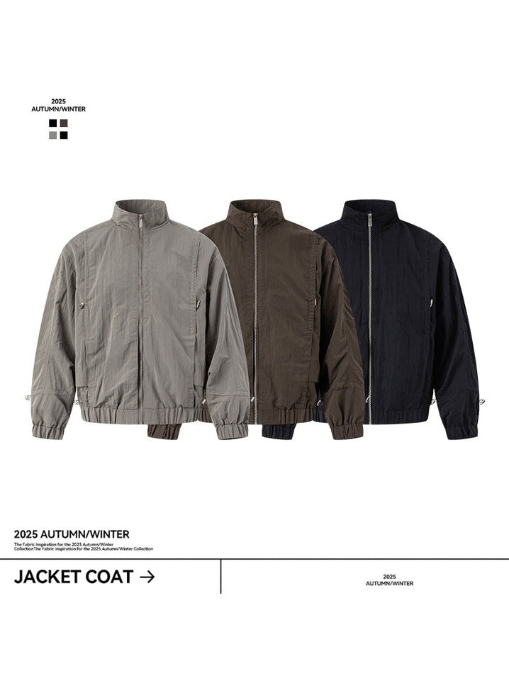 UNF Loose Long Sleeve Stand-Up Jacket