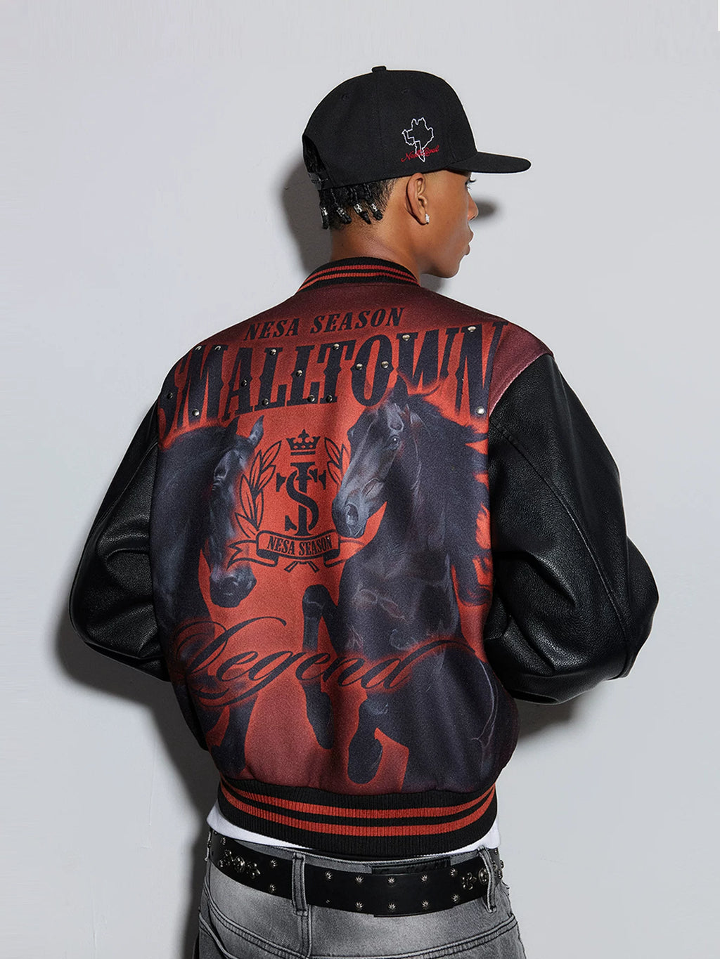 STK Retro Style Print Trendy Jacket
