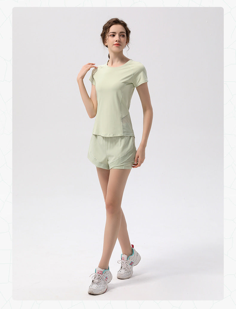 TIANQINGSE Thin Quick-Drying Breathable Yoga T-Shirt