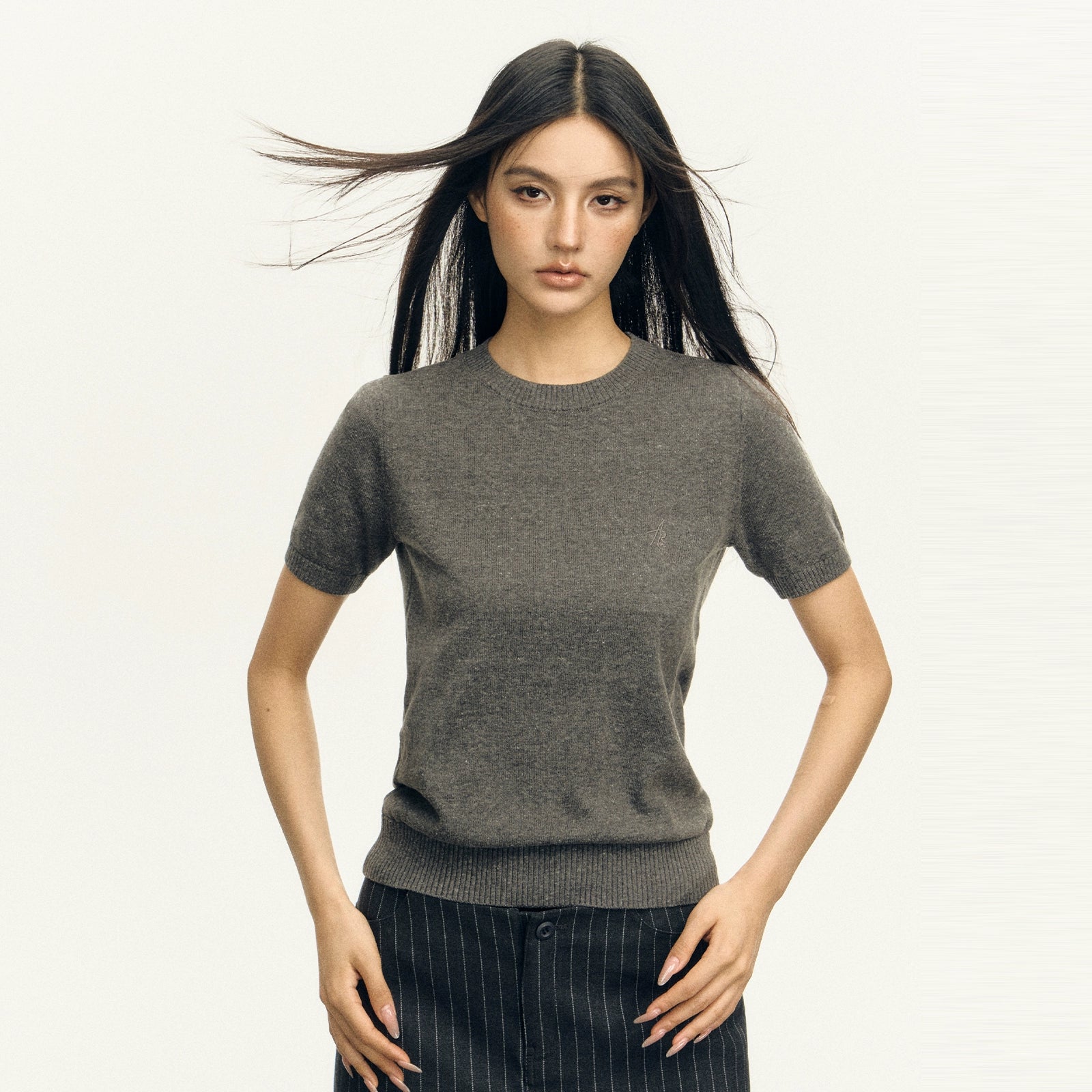 Ariseism Vintage Crew Neck Knitted Tee