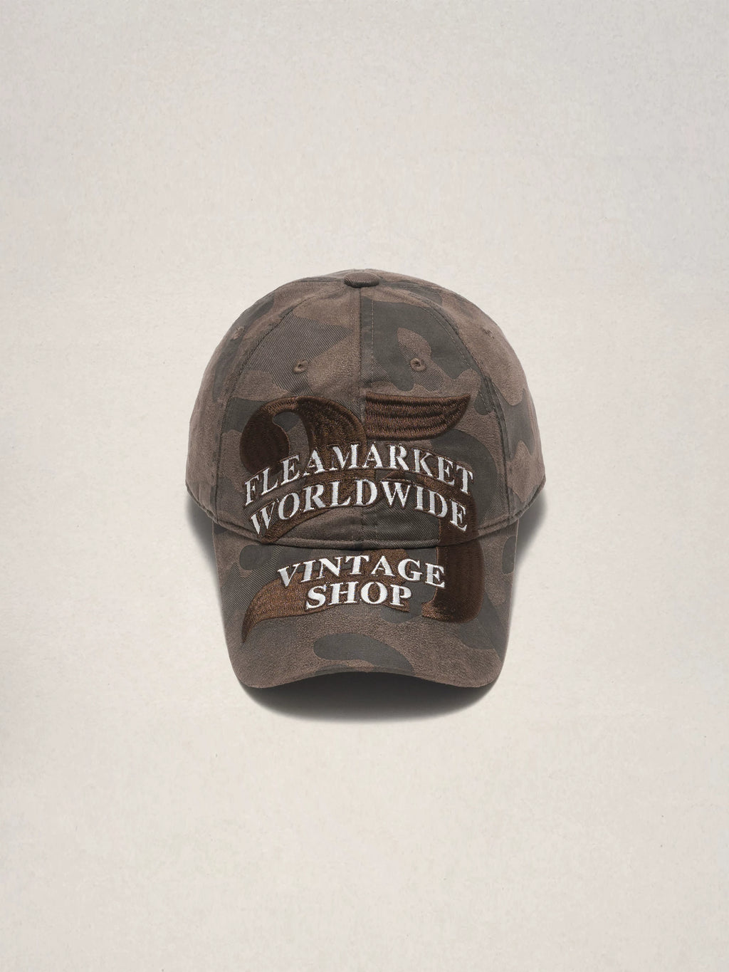 Fleamarket Vintage Alphabet Washed Embroidered Baseball Cap