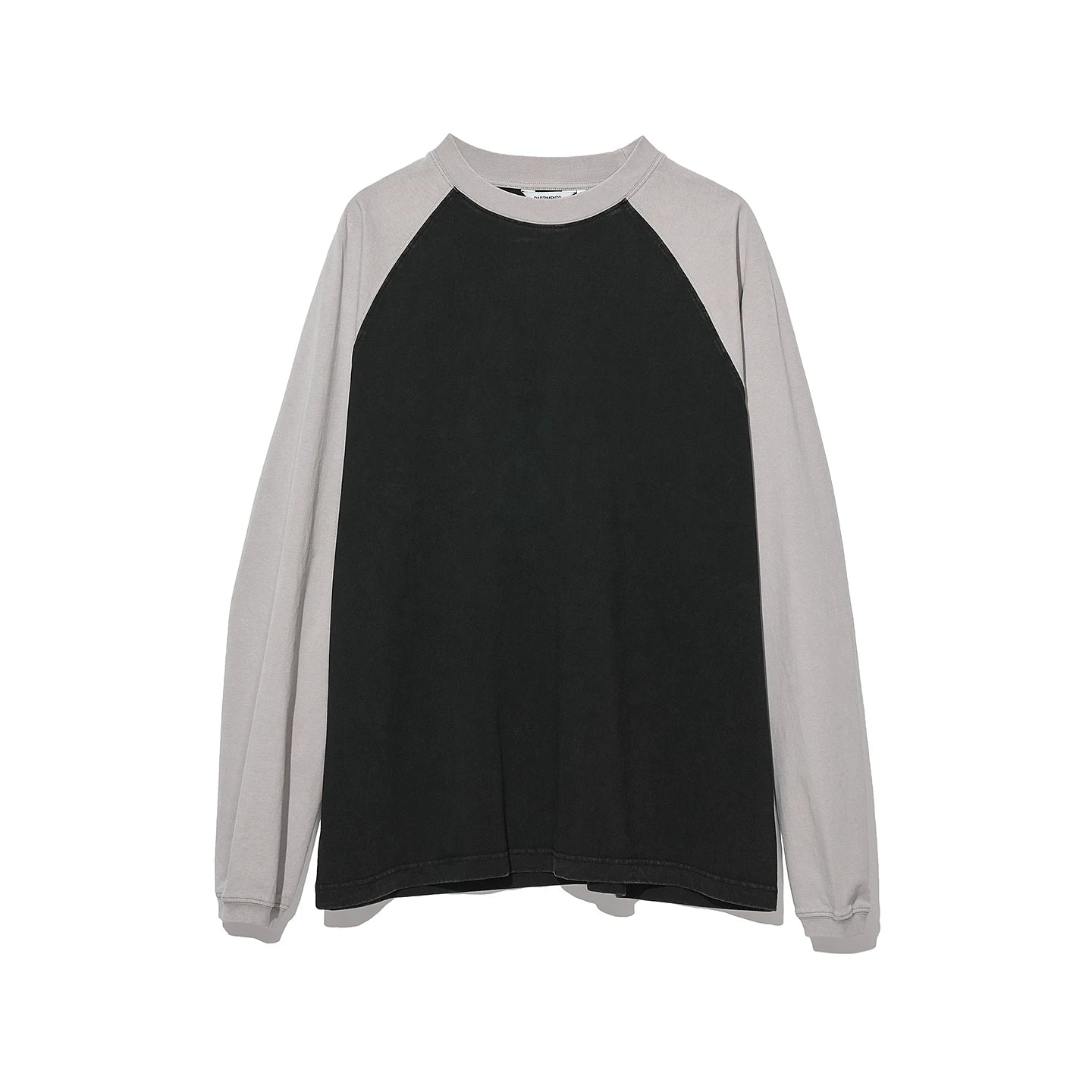 PARTIMENTO Color-Block 260g Washed Oversized Long-Sleeve Tee