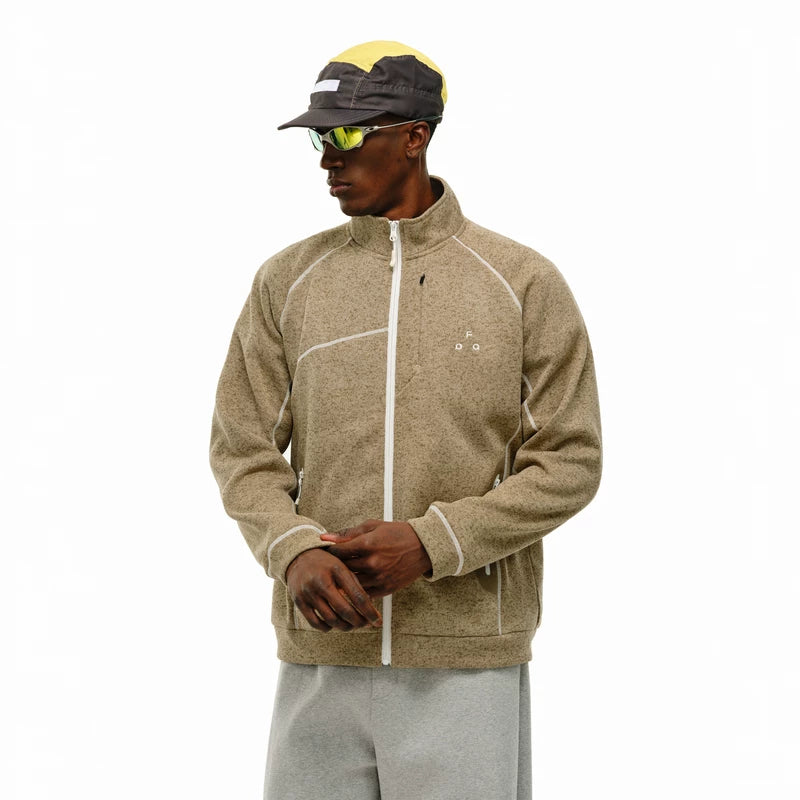 FPA Yarn Rubber-pressed Pocket Cardigan Jacket