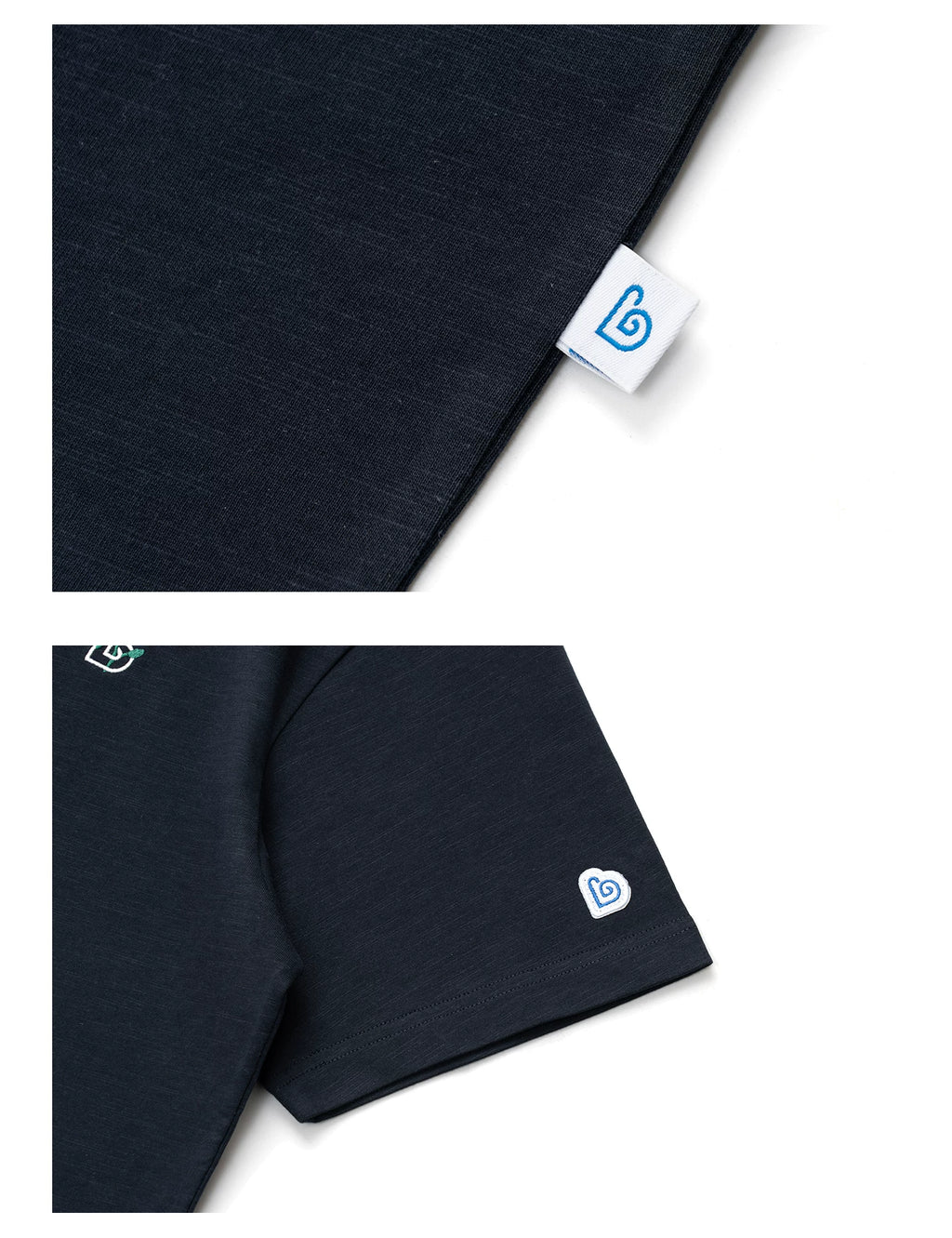 BENT IDEA Bouquet Embroidery Thickened Casual Versatile Tee