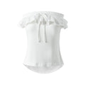 MoodBerry Lace Trim Waist-Cinching Fitted Cami Dress