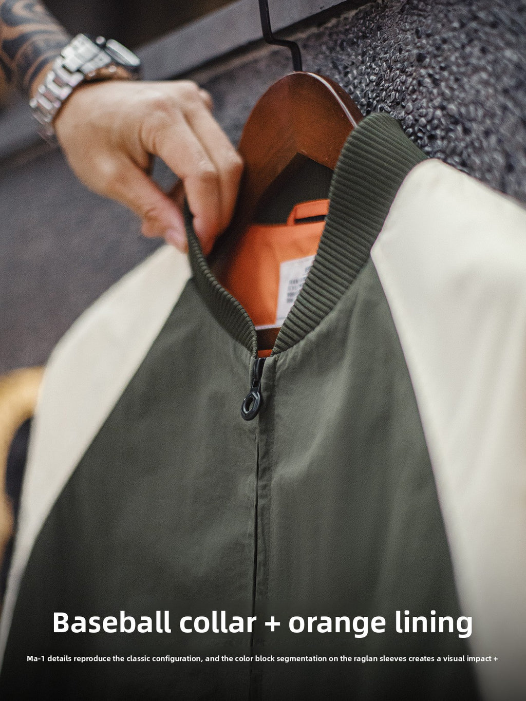 Madden retro MA1 jersey bomber jacket