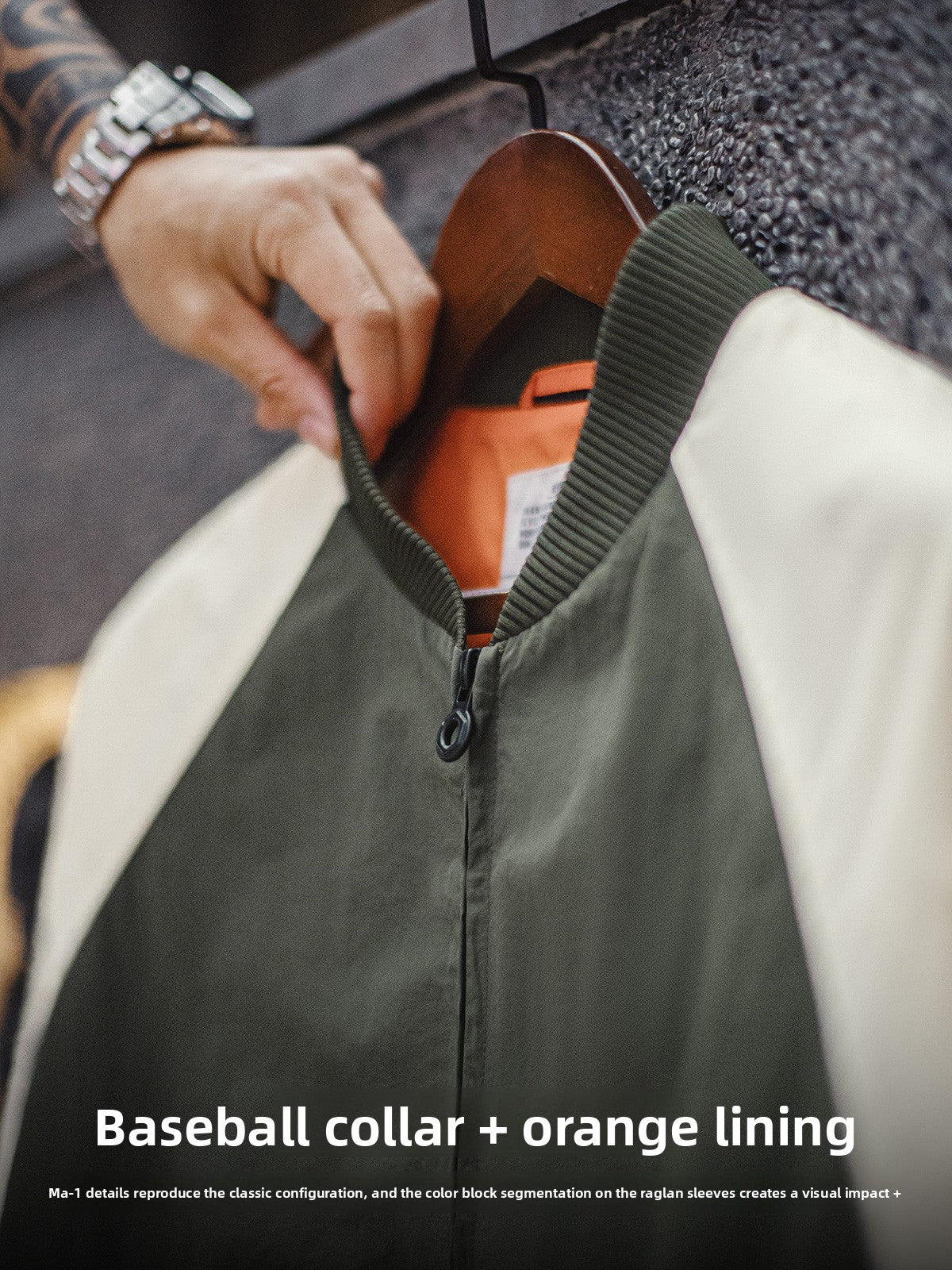 Madden retro MA1 jersey bomber jacket