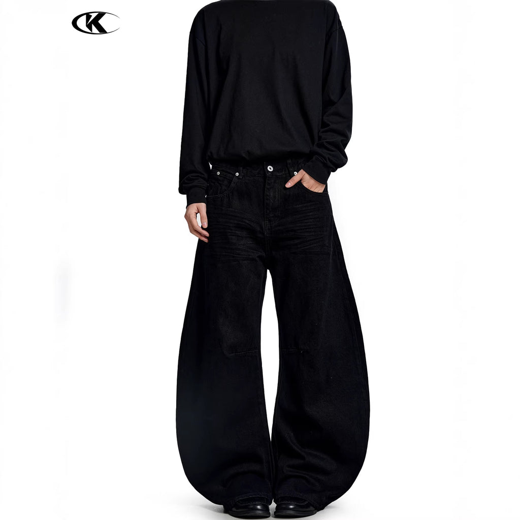 11KN 11 oz Wide-Leg Straight Jeans
