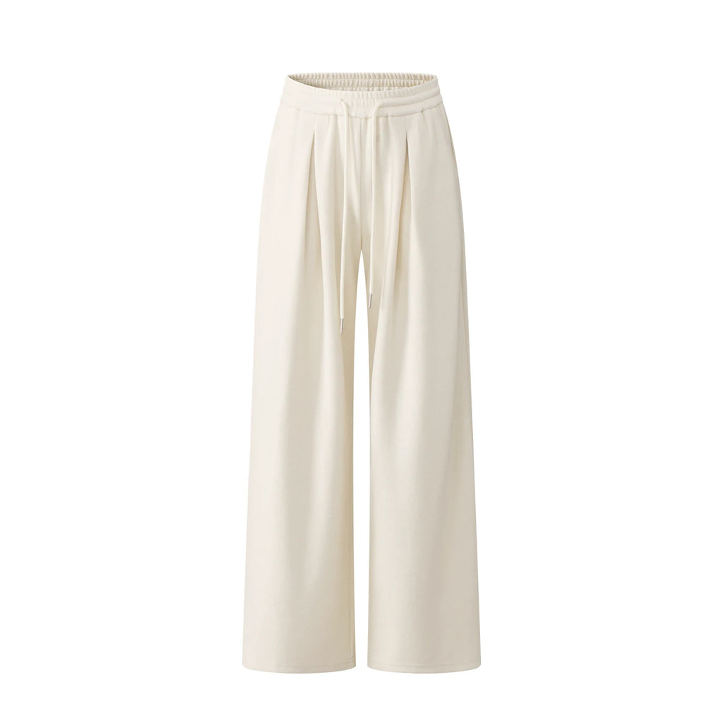 POPWEST V-Neck Loose Wide-Leg Two-Piece Set
