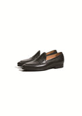 TERRAKOO Leather Slip-On Round-Toe Loafer