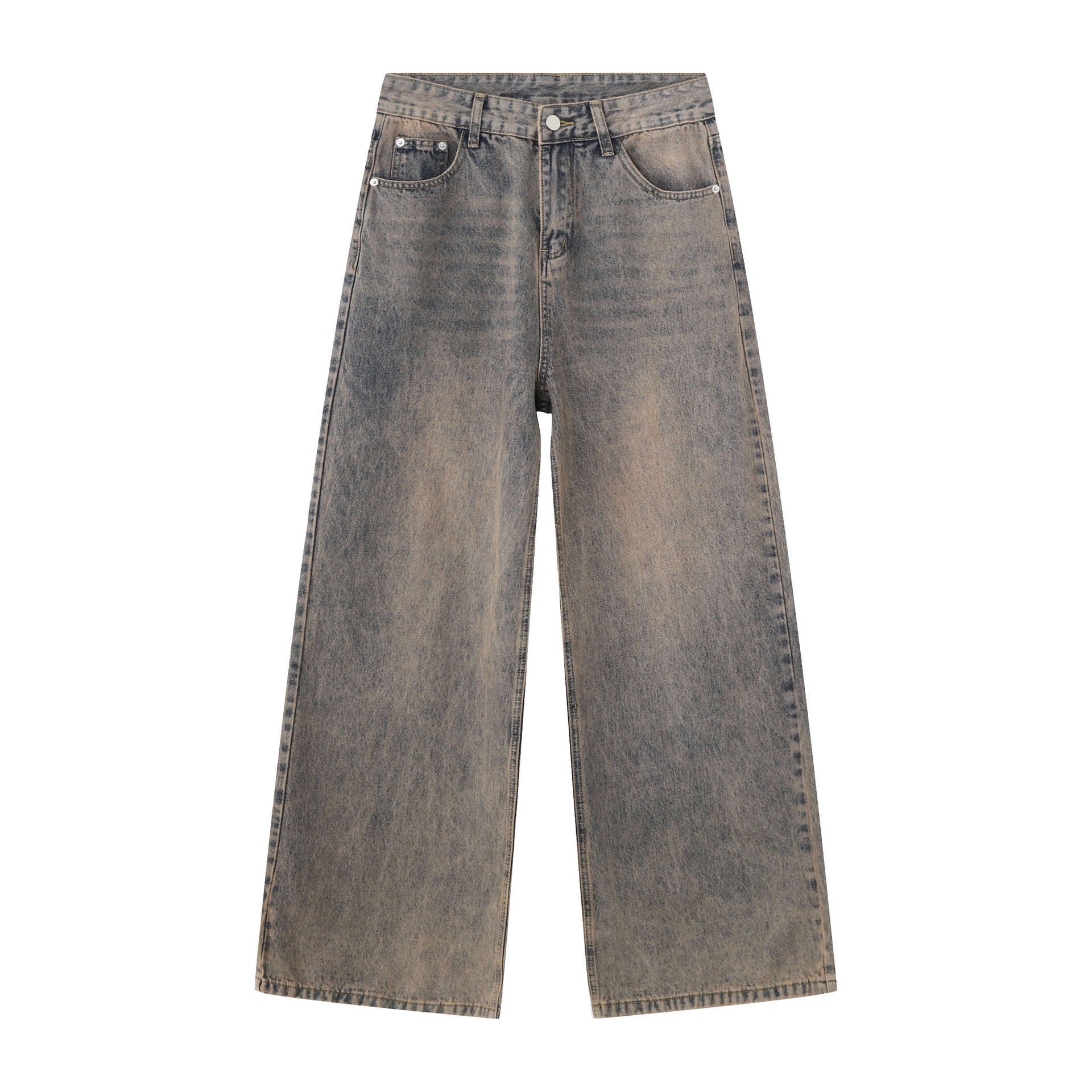 Inflation Rust Straight Through Washed Jeans