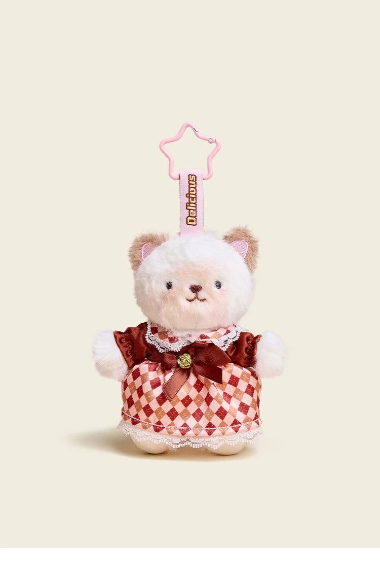 HAVEROSE Cake Bear Plush Doll Pendant