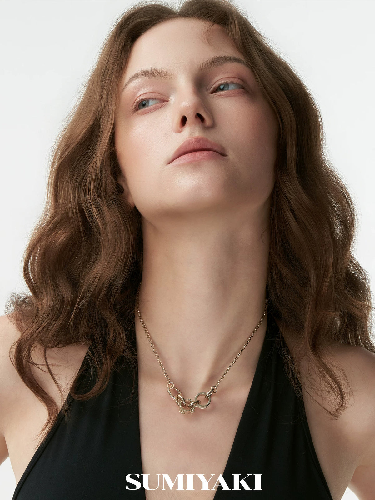 SUMIYAKI Daisy Stack Ring Necklace