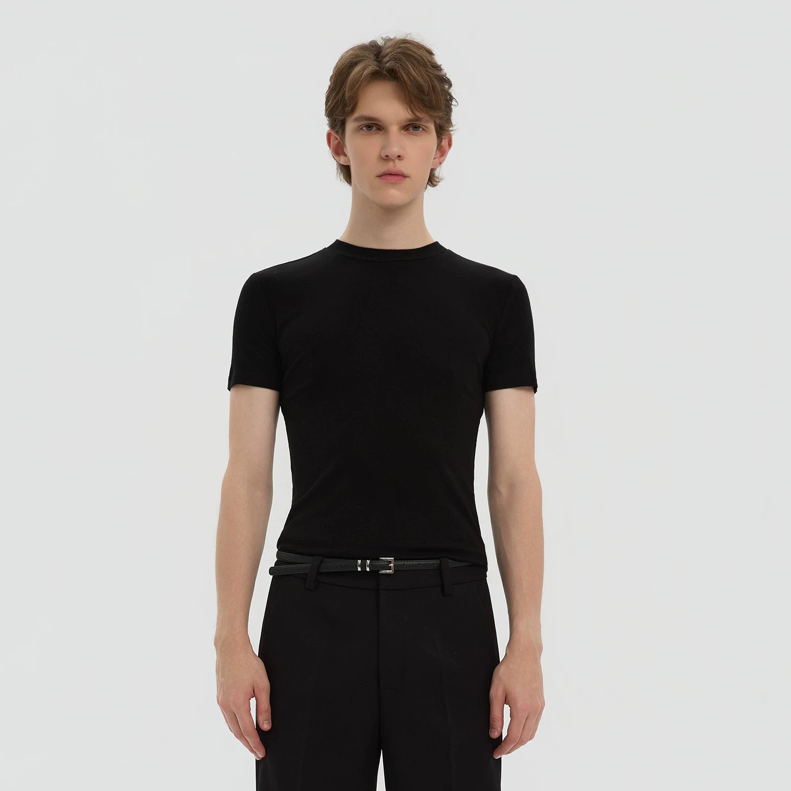 Azure Lisseur Slim Fit Breathable Wool-Blend Tee
