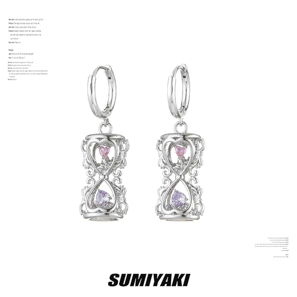 SUMIYAKI Hourglass Pendant Earrings