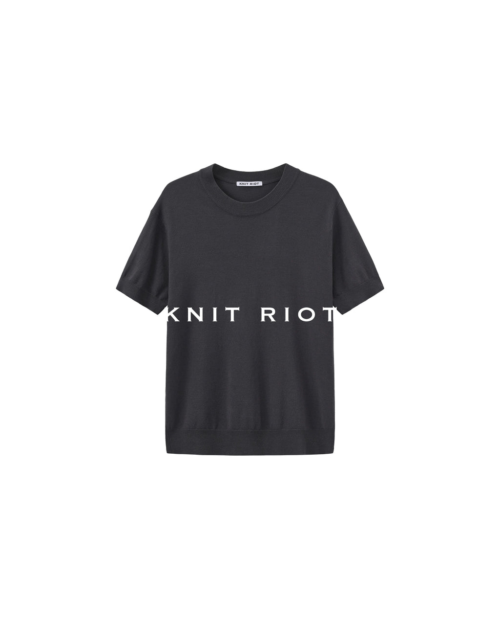 KNITRIOT Crew Neck Skin-friendly Breathable Knitted Sweater Tee