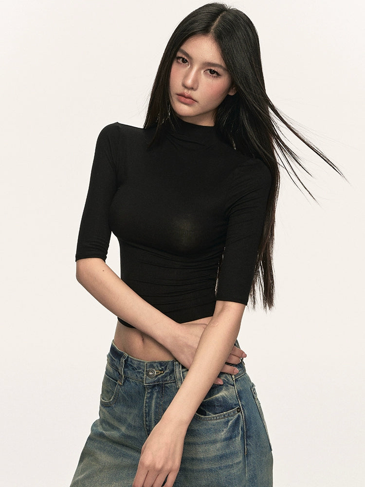 Anna Aneae Small Turtleneck Slim Tee