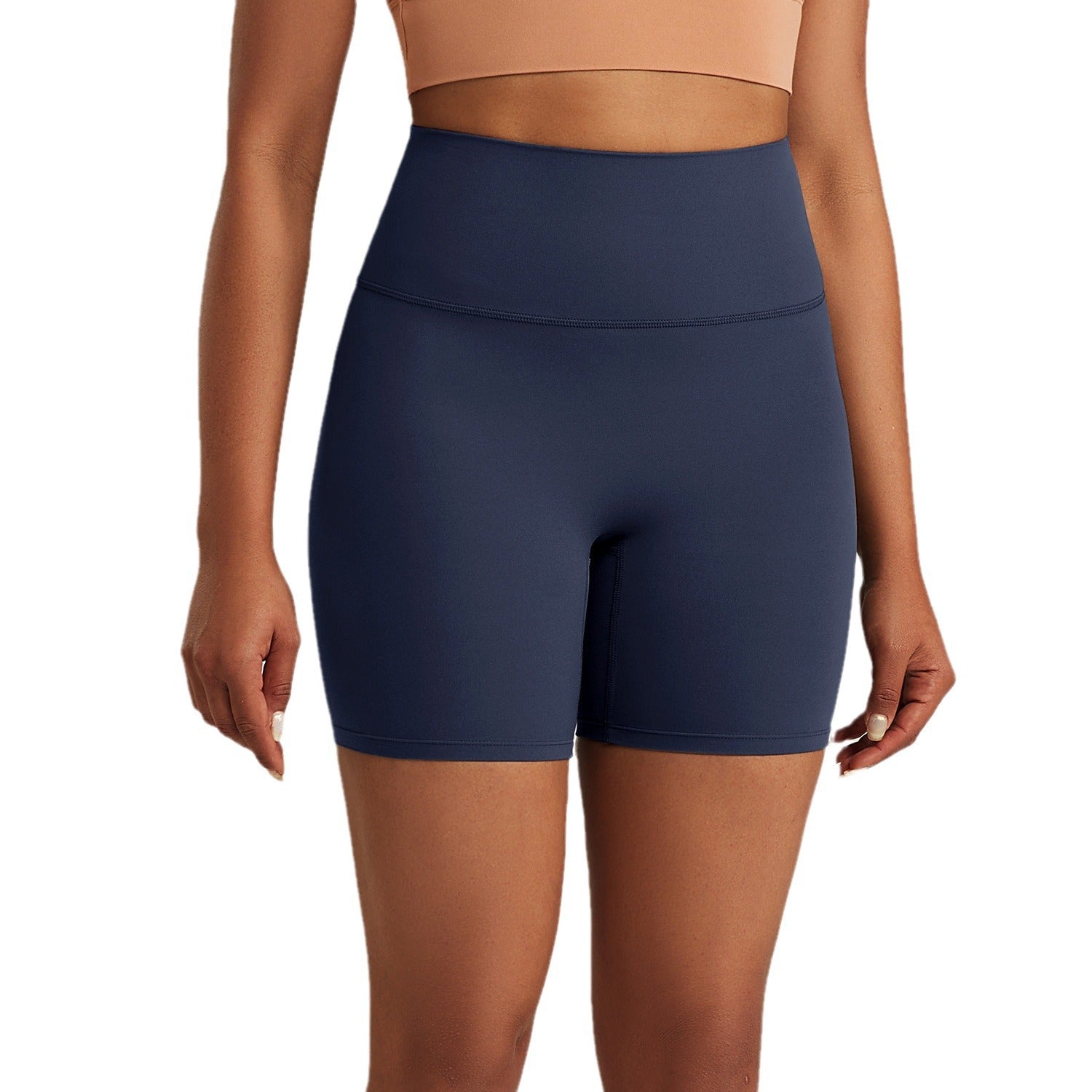 ATHENA LULU NUF No-Show Line High-Waist Tight Yoga Shorts