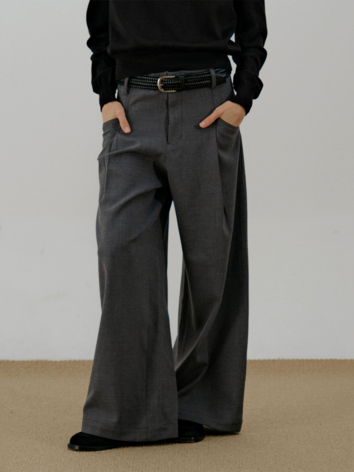 COLN Loose Casual Suit Pants