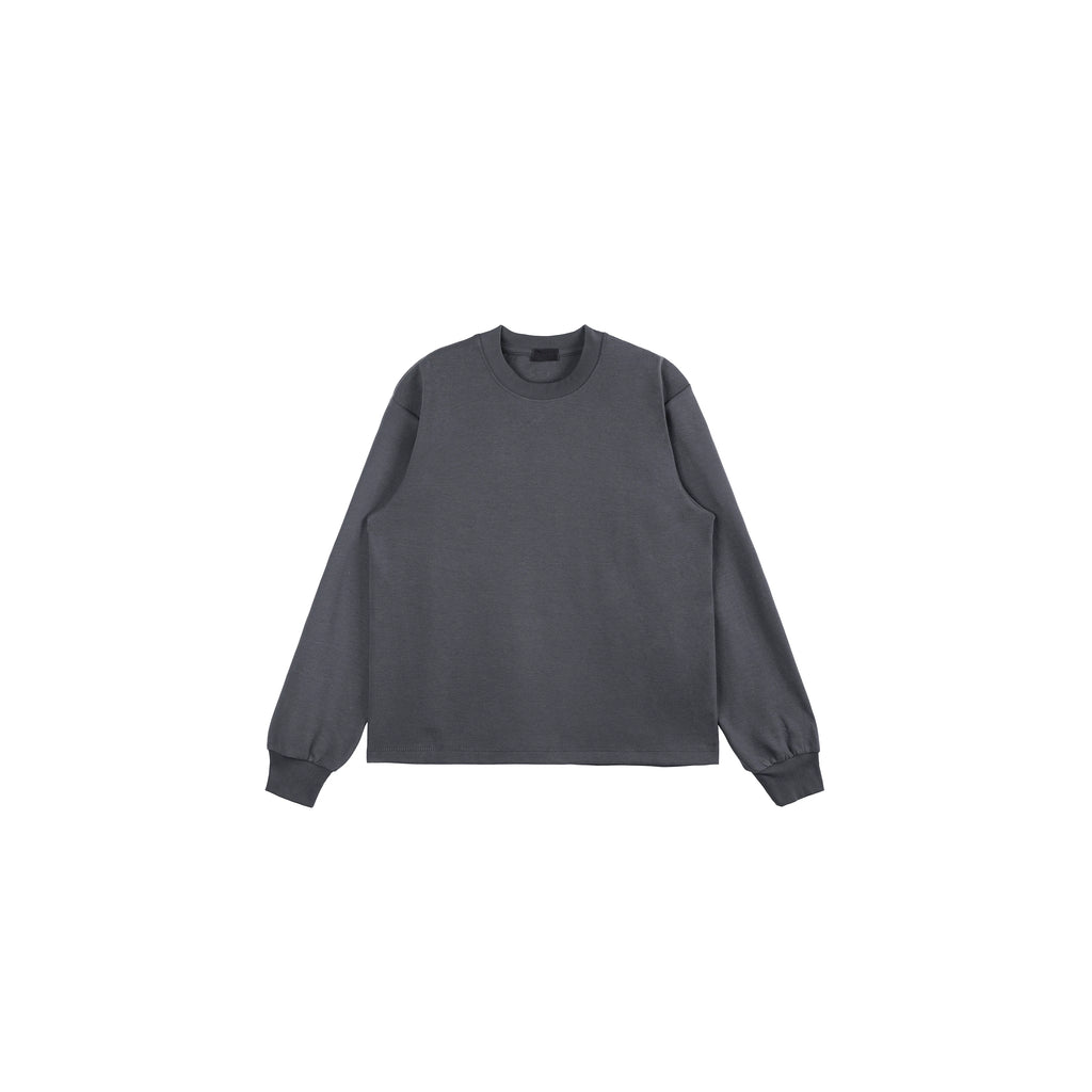 PLUS NO LOGO Thermal Brushed Fleece Relaxed Long-Sleeve Tee