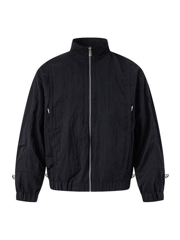 UNF Loose Long Sleeve Stand-Up Jacket