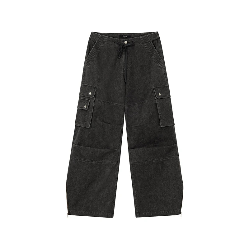 KANO High-Waist Wide-Leg Cargo Jeans