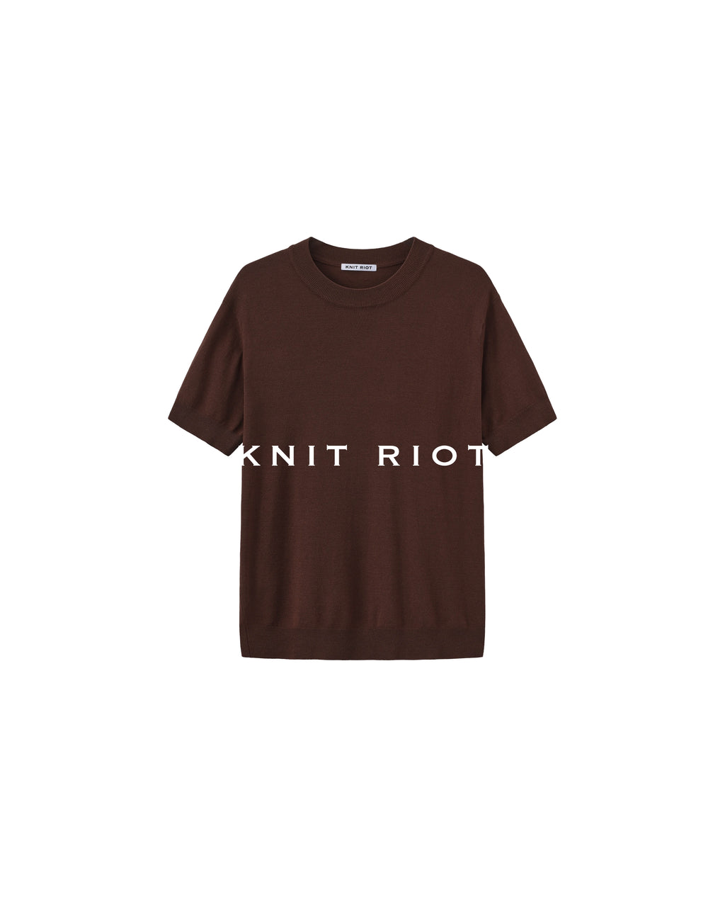 KNITRIOT Crew Neck Skin-friendly Breathable Knitted Sweater Tee