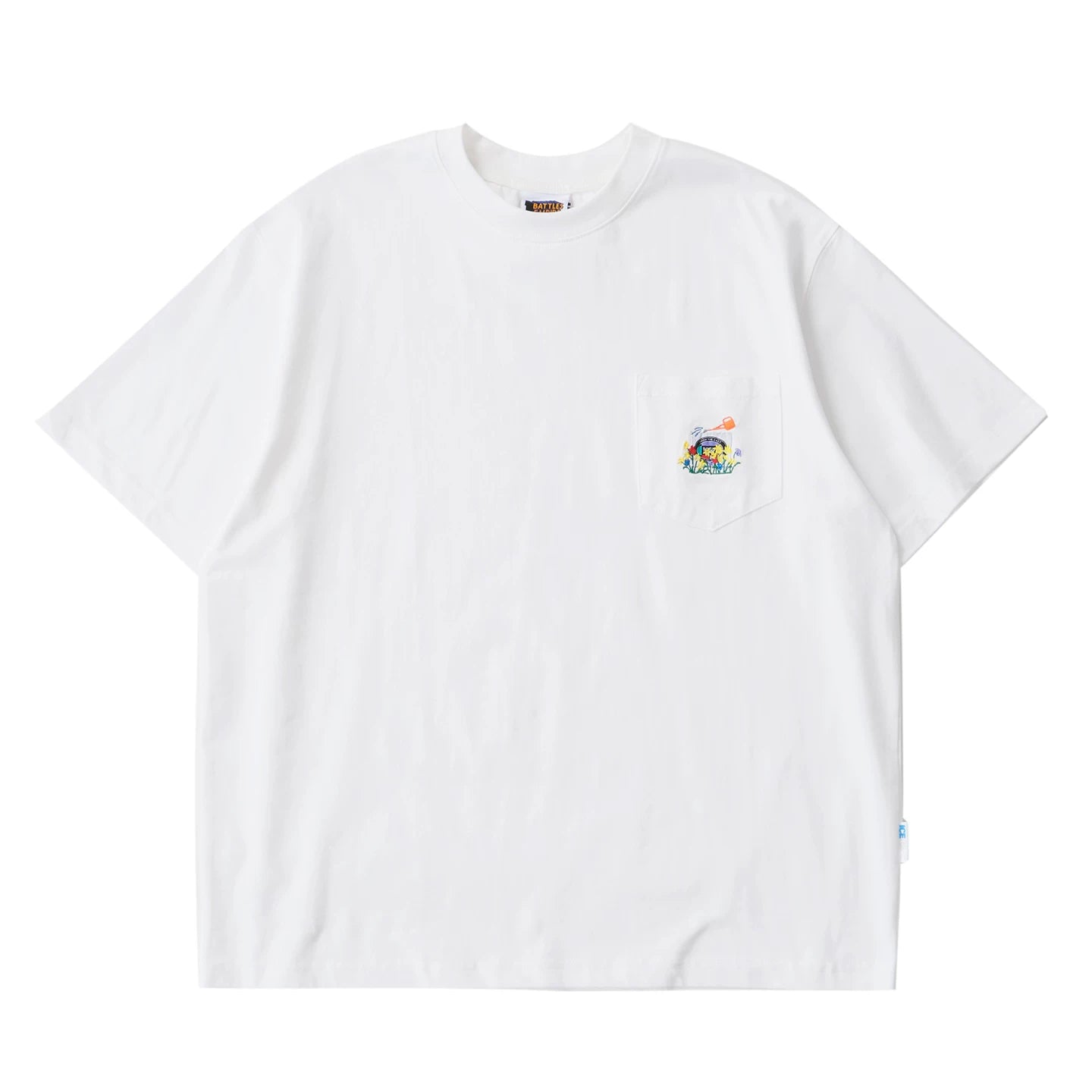 Battles Pocket Embroidered Cool-Touch Oversized Tee