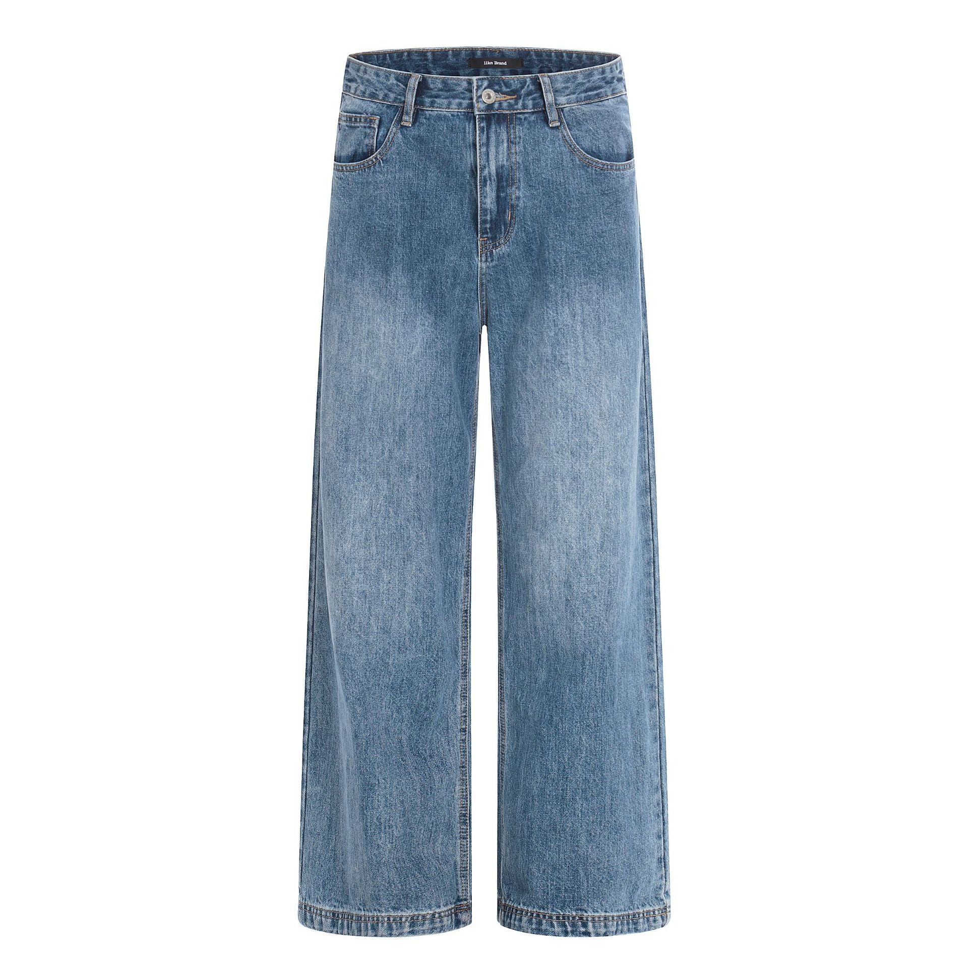 11KN Retro Straight Loose Wide Leg Jeans