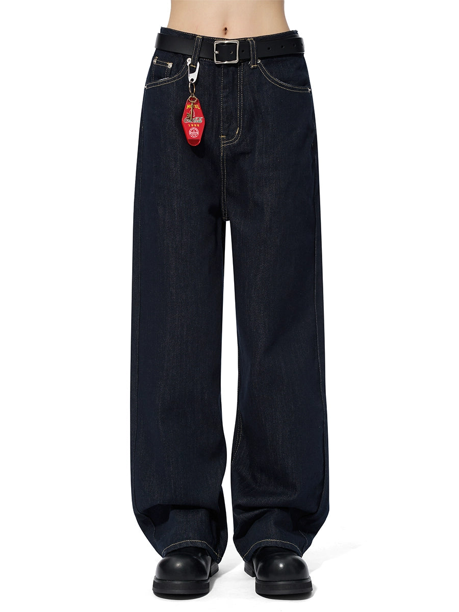 BTSG X Peoede Vintage Red Ear Denim Dark Blue Jeans