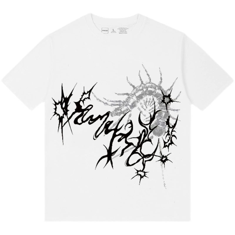 Wetbody Dark Oversized Street Neutral Tee