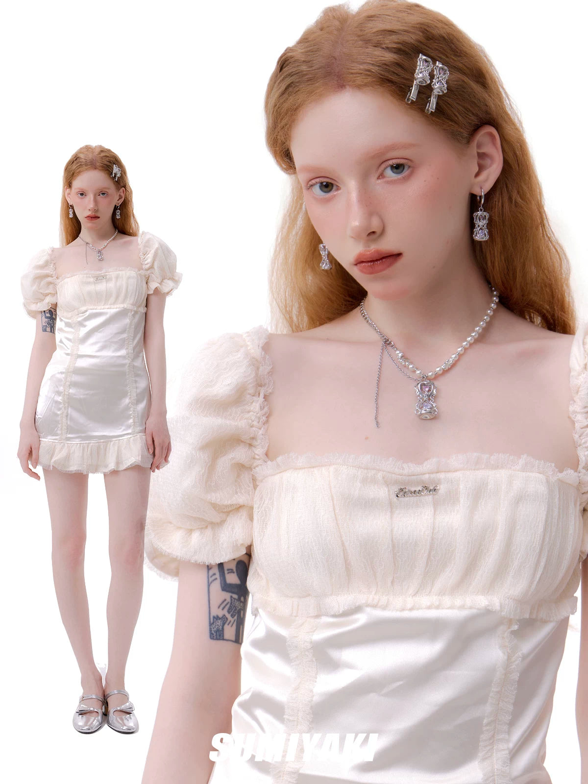 SUMIYAKI Hourglass Pendant Earrings