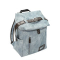 JANDRESS Cano Denim Blue Canvas Backpack - Zip Top