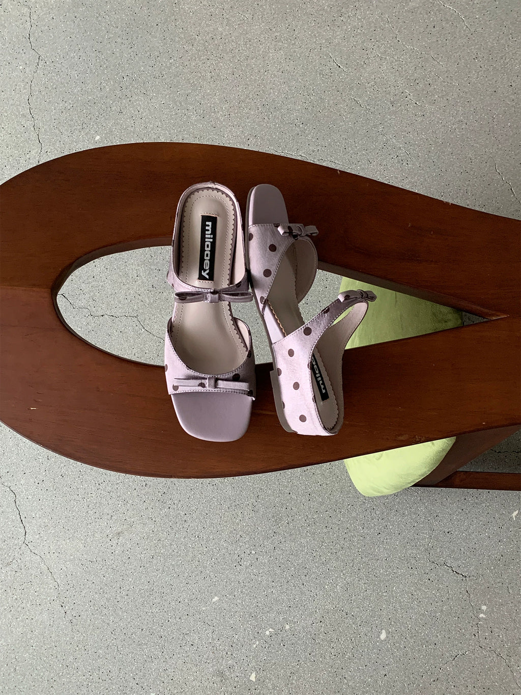 MILOOEY Leather Open-Toe Wedge Platform Sandal