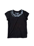 CHAI White Ink Direct Injection Tencel Vest Fly Sleeve Slim T-shirt