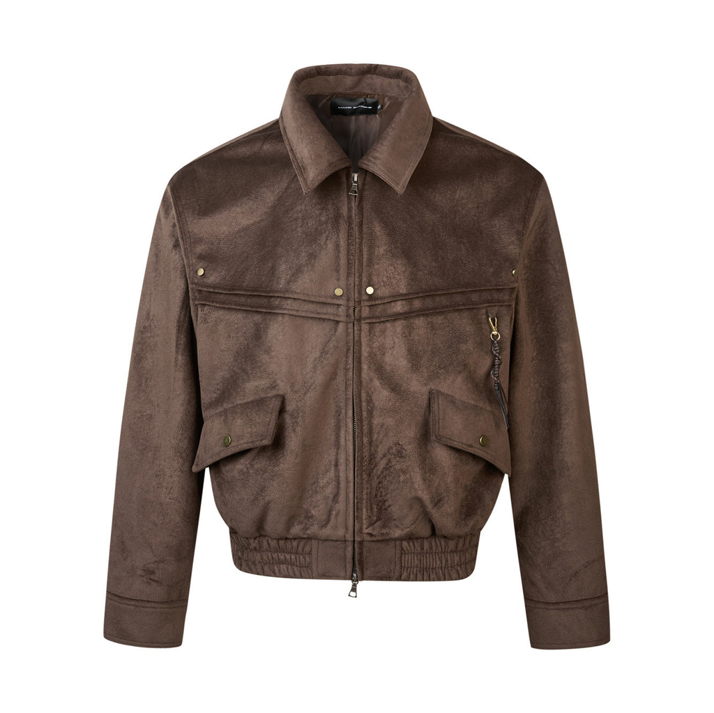 EME Retro Fleece Casual Lapel Jacket